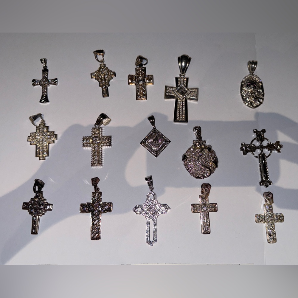 Silver Cross Pendants Collection